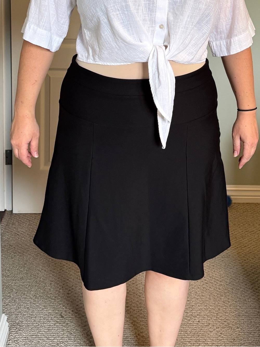 Reitmans Black A-Line Skirt - Simple Flare